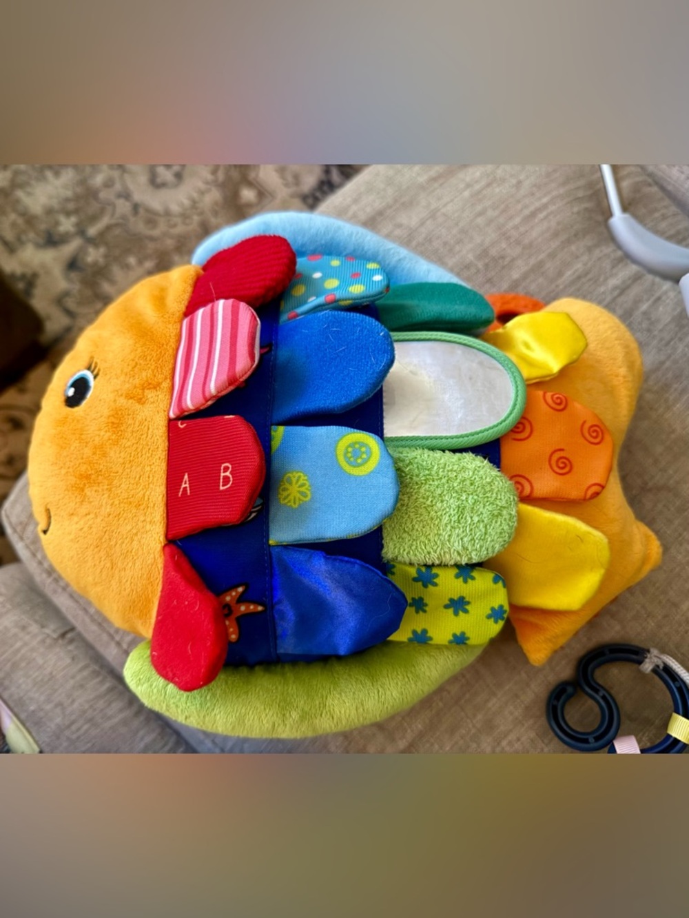 Melissa & Doug Multi-Color Plush Fish Sensory Toy